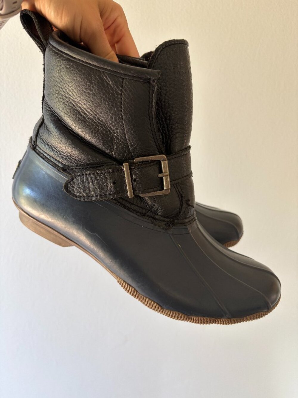 Sperry x JCrew Leather Topsider Boots